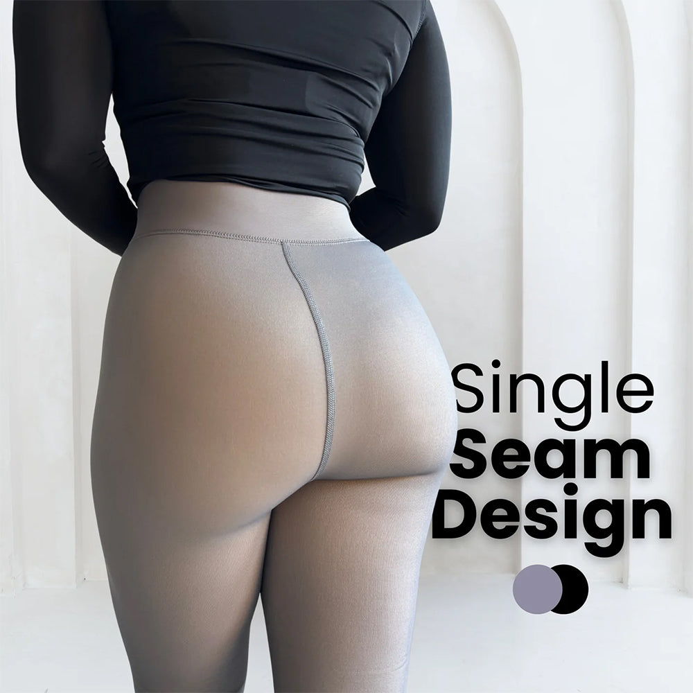 Shapedly Translucent Fleece Lined Tights