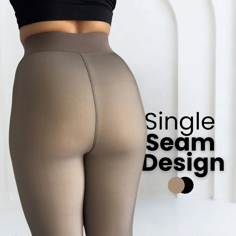 Shapedly Translucent Fleece Lined Tights