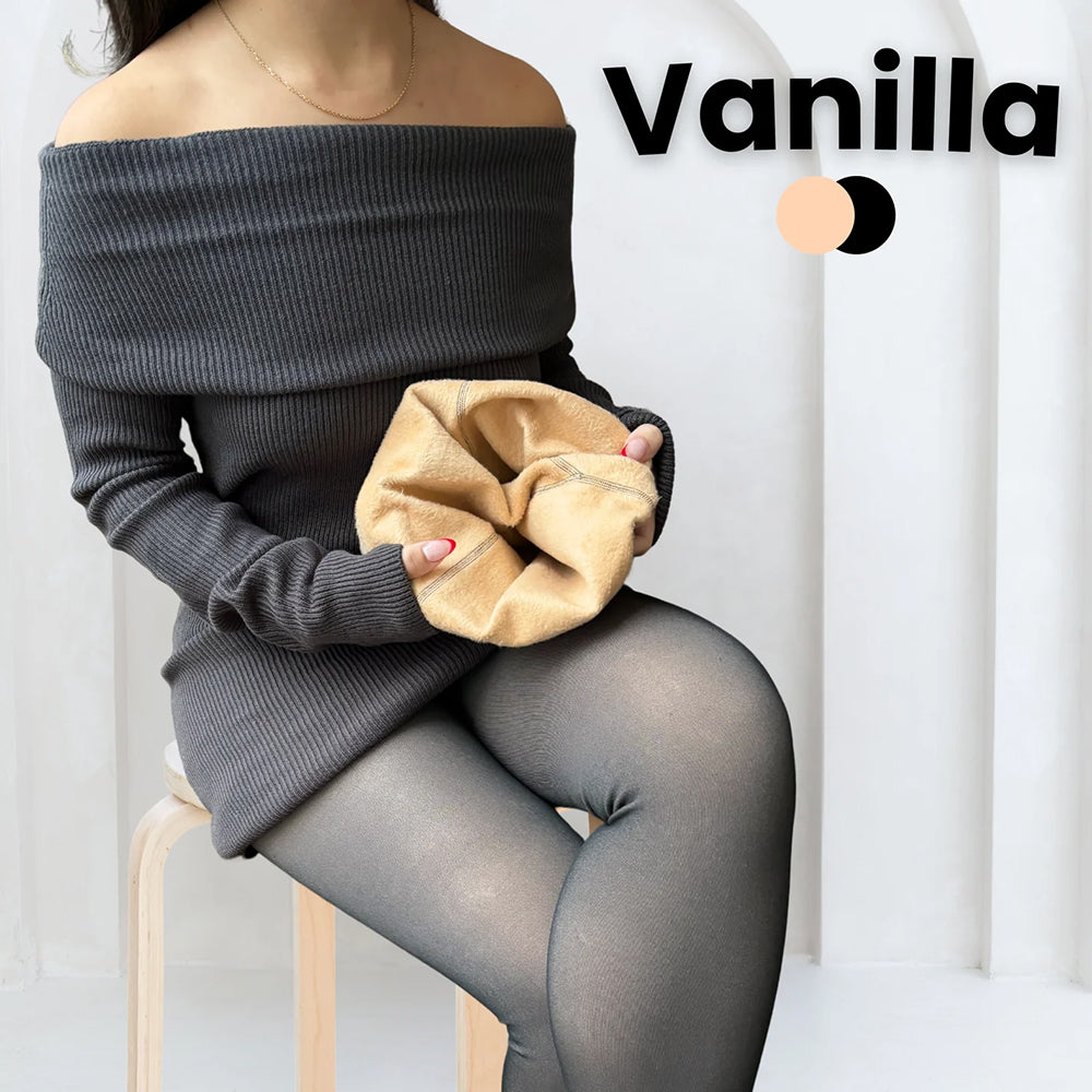 Shapedly Translucent Fleece Lined Tights