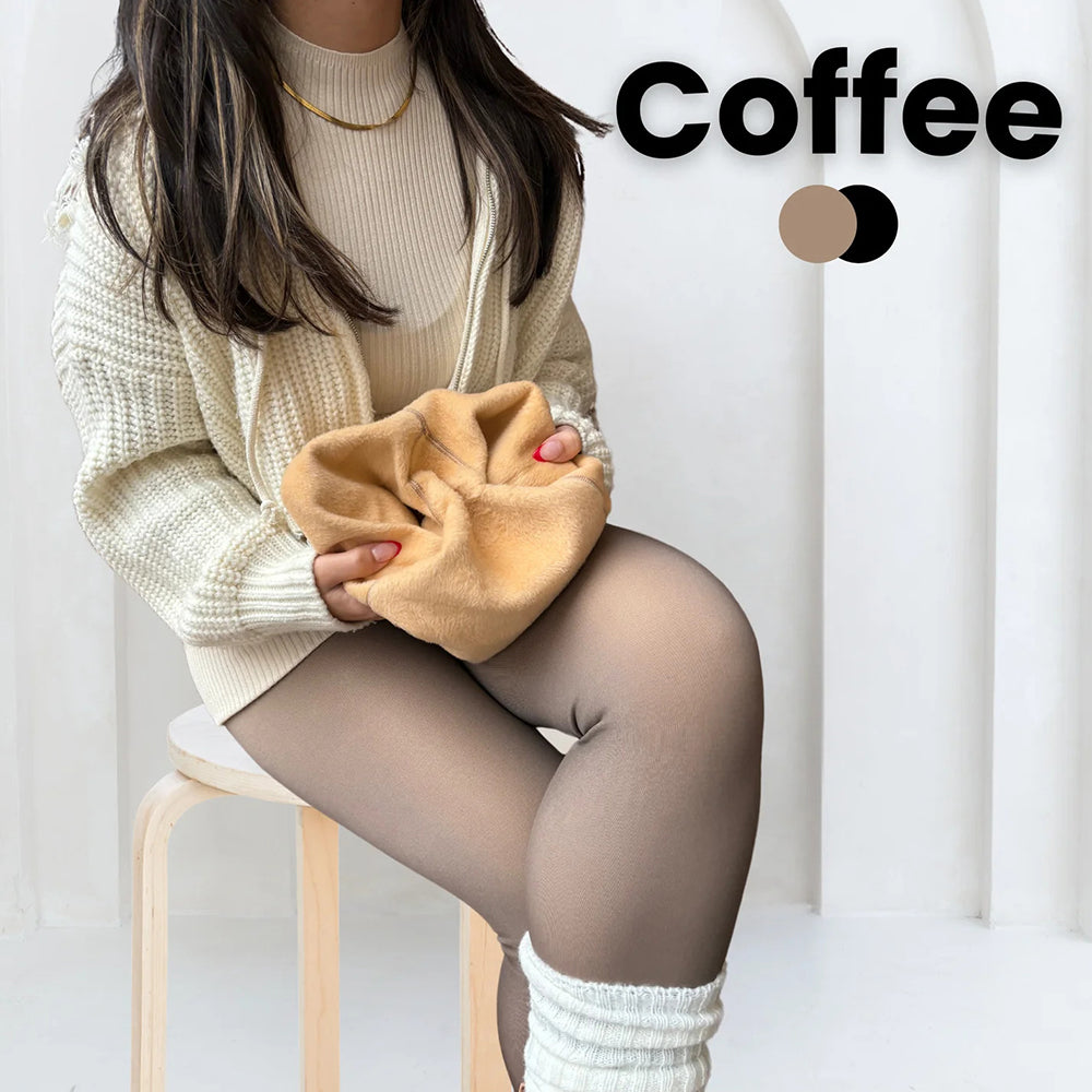 Shapedly Translucent Fleece Lined Tights